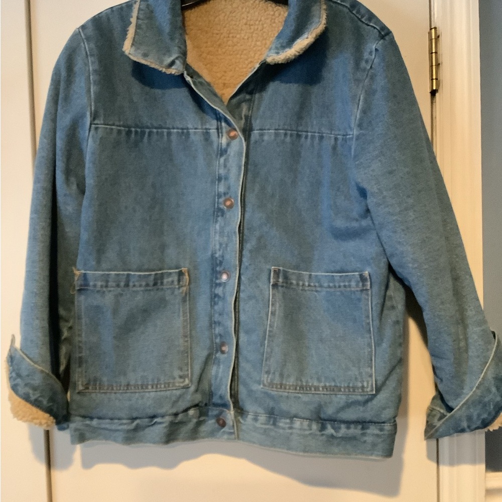 Light Blue Oversized Jean Jacket